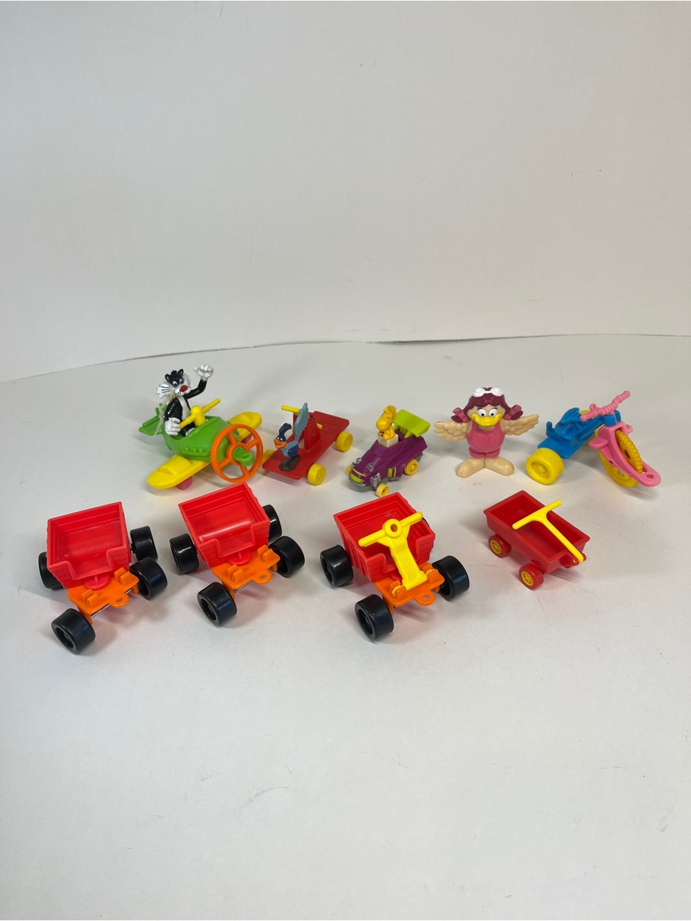 Vintage 90s McDonald's Happy Meal Toy Vehicles Muppet Babies Sylvester Cat Lot